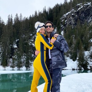 Iris Mittenaere à Courchevel avec Diego El Glaoui, février 2021