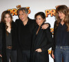 Richard Berry, sa compagne Pascale Louange et ses filles Josephine Berry et Coline Berry - Premiere du film "Les Profs" au Grand Rex à Paris