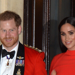 Le prince Harry, duc de Sussex, et Meghan Markle, duchesse de Sussex assistent au festival de musique de Mountbatten au Royal Albert Hall de Londres, Royaume Uni, le 7 mars 2020. 