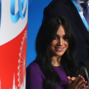 Meghan Markle, duchesse de Sussex, lors de la cérémonie d'ouverture du sommet "One Young World" au Royal Albert Hall à Londres. Le 22 octobre 2019 