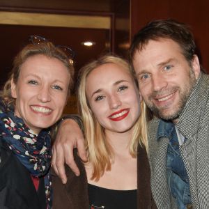 Alexandra Lamy, Chloé Jouannet et son père Thomas Jouannet - Représentation de la pièce "Les Monologues du Vagin" au théâtre le Comédia à Paris. © Guirec Coadic/Bestimage