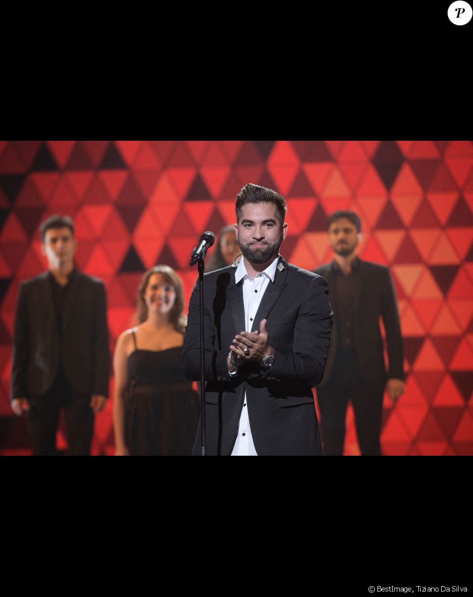 Exclusif - Kendji Girac - Enregistrement de l'émission "300 Choeurs chantent pour les Fêtes", qui sera diffusée le 24 décembre sur France 3, à Paris. Le 14 septembre 2020 © Tiziano Da Silva / Bestimage