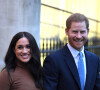 Le prince Harry, duc de Sussex, et Meghan Markle, duchesse de Sussex, en visite à la Canada House à Londres