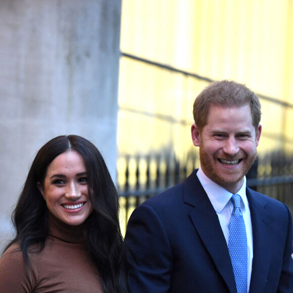 Le prince Harry, duc de Sussex, et Meghan Markle, duchesse de Sussex, en visite à la Canada House à Londres