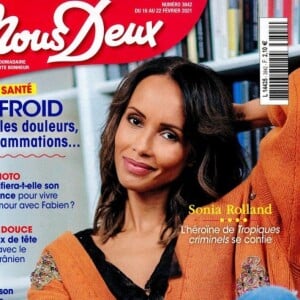 Retrouvez l'interview de Sonia Rolland dans le magazine "Nous Deux", n° 3842 du 16 février 2021.