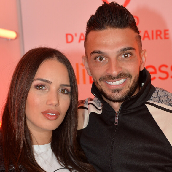 Exclusif - Julien Tanti et sa compagne Manon Marsault - Soirée du 9ème anniversaire du site en ligne "AliExpress.com" (filiale d'Alibaba) à Paris le 28 mars 2019. © Veeren/Bestimage