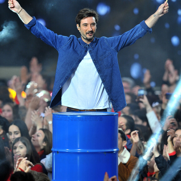 Exclusif - Jérémy Frérot lors de l'enregistrement de l'émission "La Chanson de l'Année 2019" aux Arènes de Nîmes, le 16 mai 2019. © Guillaume Gaffiot/Bestimage 