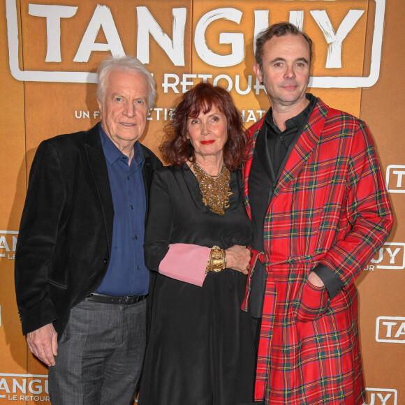 André Dussollier, Sabine Azéma et Eric Berger - Avant-première du film "Tanguy le Retour" au cinéma Gaumont-Opéra à Paris. Le 9 avril 2019. © Coadic Guirec/Bestimage