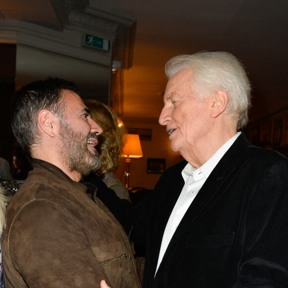 José Garcia et André Dussollier - 200e de la pièce de théâtre "Novecento" au théatre Montparnasse à Paris. Le 25 octobre 2017. © Coadic Guirec/bBestimage