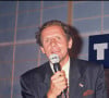 Patrick Poivre d'Arvor lors d'une soirée célébrant ses 10 ans chez TF1, en 1990. 
