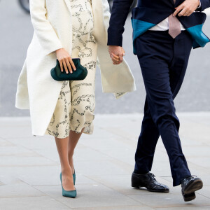 Meghan Markle, duchesse de Sussex (enceinte) et le prince Harry, duc de Sussex - Arrivée de la famille royale britannique à la messe en l'honneur de la journée du Commonwealth à l'abbaye de Westminster à Londres, le 11 mars 2019.