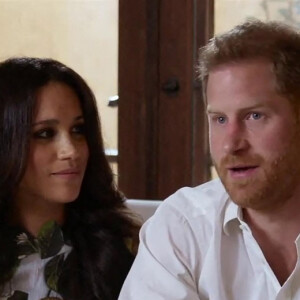 Le prince Harry et Meghan Markle, duc et duchesse de Sussex, font leur première apparition en podcast sur Spotify depuis l'annonce de la deuxième grossesse de Meghan le 22 février 2021.