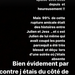 Manon Marsault évoque sa brouille avec Jessica Thivenin via sa story Instagram