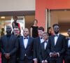 Macha Django (coiffé de cheveux rouges, à gauche) au 72e Festival de Cannes pour le film "Les Misérables". Le 15 mai 2019 © Jacovides-Moreau / Bestimage