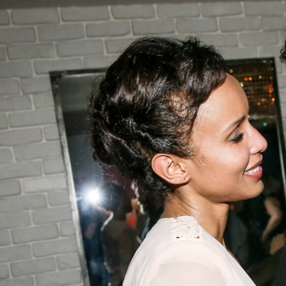 Exclusif - Sonia Rolland et son compagnon Jalil Lespert - Sonia Rolland fête ses 35 ans au restaurant "l'Atelier des Artistes" à Paris le 13 février 2016.