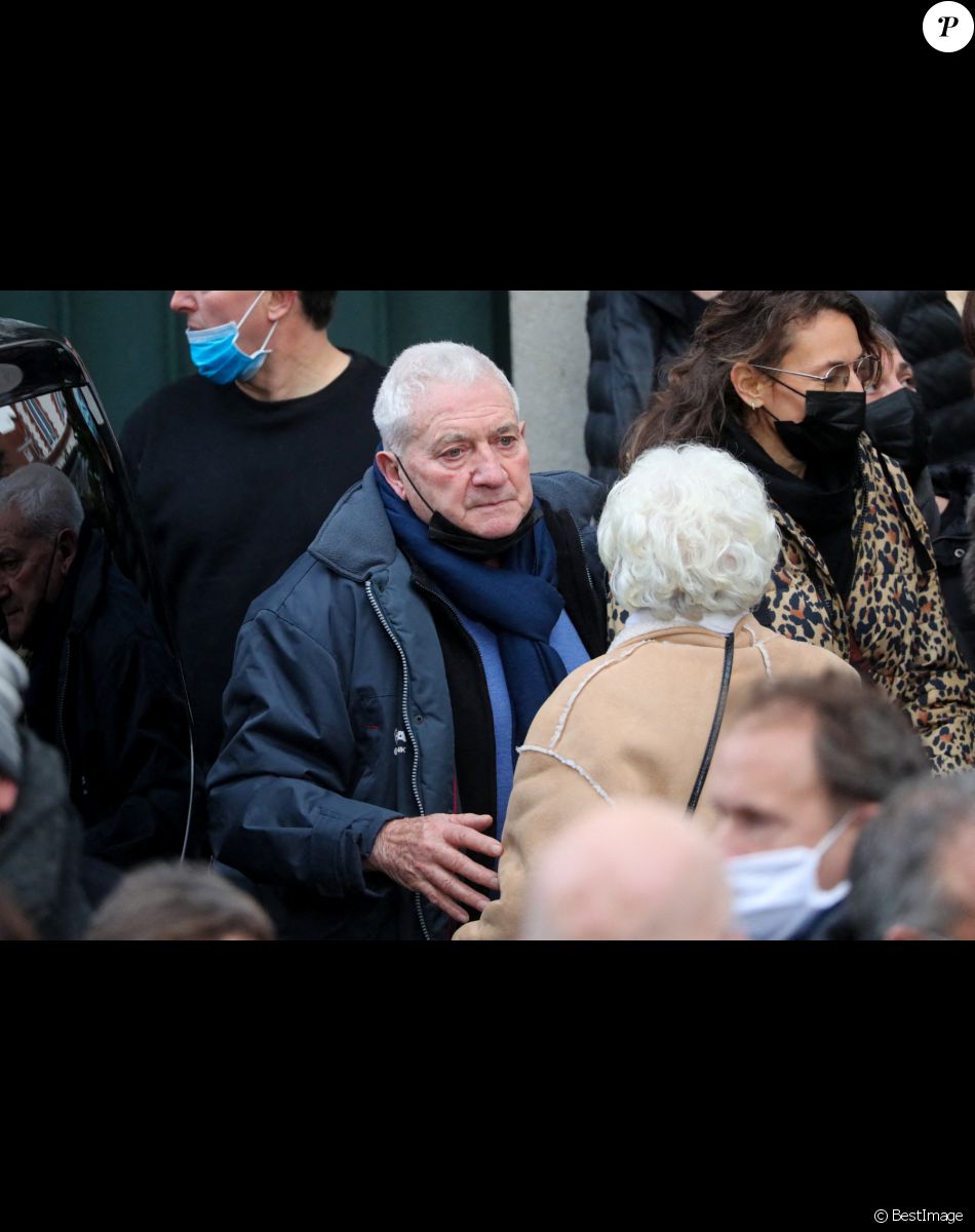 Jean-Marie Dominici, le père de Christophe Dominici - Sorties - famille et amis - Cérémonie religieuse en hommage au joueur Christophe Dominici en l'église Saint-Cécile à Boulogne Billancourt le 2 décembre 2020