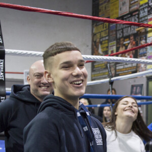 Le prince Harry, duc de Sussex, et Meghan Markle, duchesse de Sussex, enceinte visitent l'association Empire Fighting Chance qui utilise la boxe pour soutenir les enfants qui échouent à l'école. Bristol le 1er février, 2019