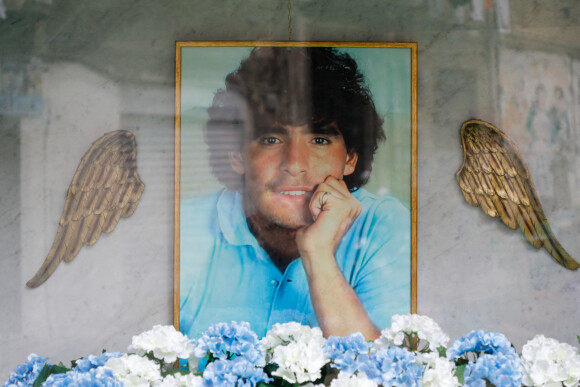 Illustration d'un énième hommage au footballeur argentin Diego Armando Maradona à Naples. Le 10 février 2021 © Fabio Sasso / Zuma Press / Bestimage 