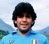 Archives - Diego Maradona avec le maillot de l'équipe de football de Naples. © Imago / Panoramic / Bestimage 