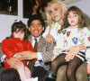 Diego Maradona avec sa femme Claudia et ses filles en Argentine