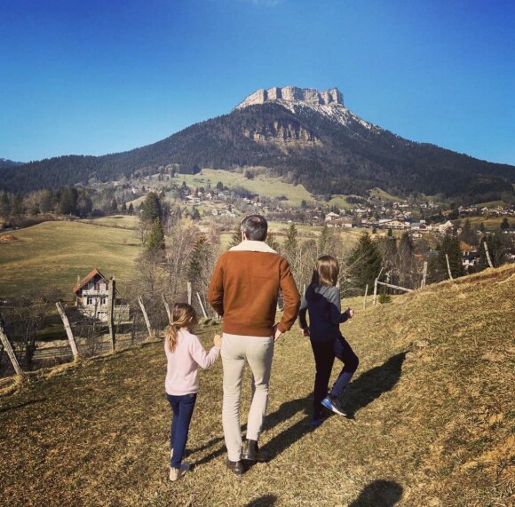 Olivier Véran et ses enfants sur Instagram. Le 28 février 2021.