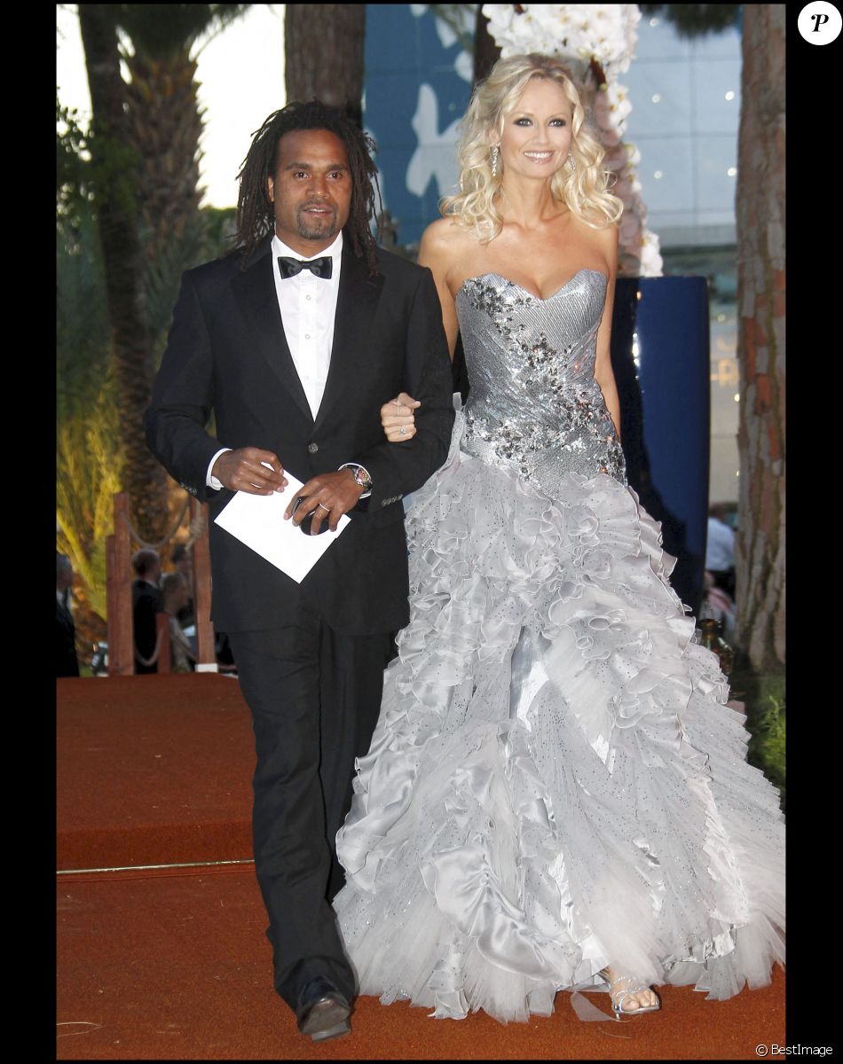 Christian et Adriana Karembeu - 62e bal de la Croix Rouge à Monaco