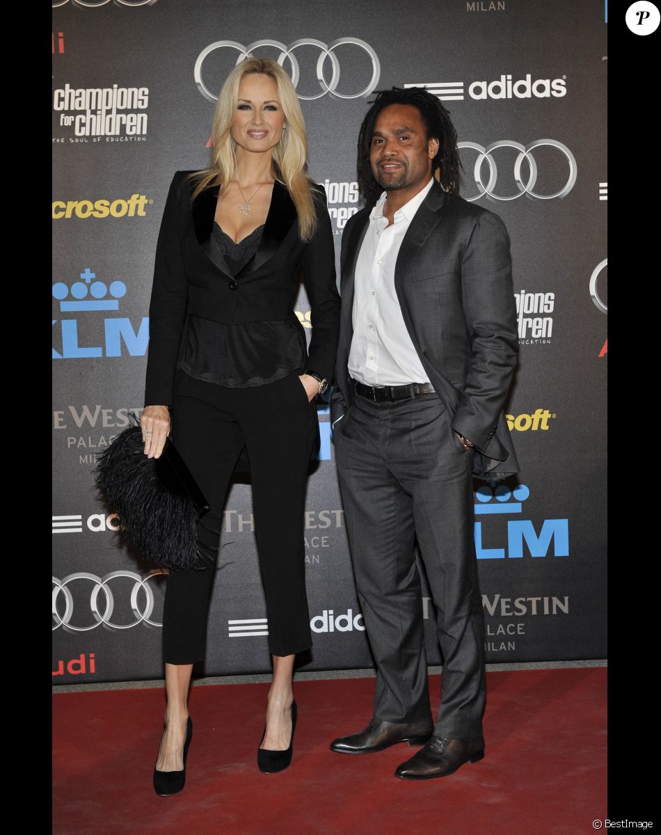 Archives - Christian Karembeu et sa femme Adriana Karembeu en Italie en 2010