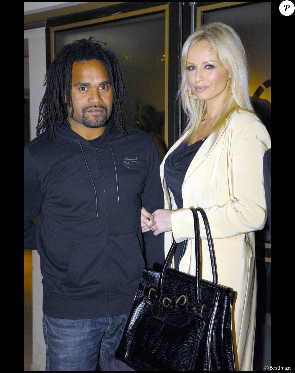 Archives - Christian Karembeu et sa femme Adriana Karembeu à Paris