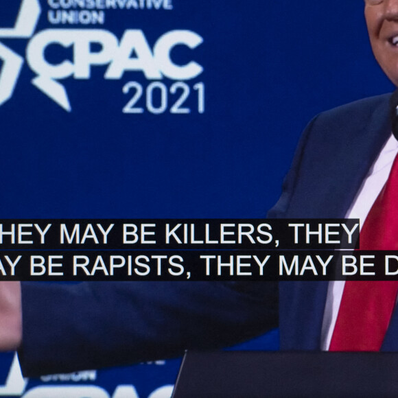 Premier discours officiel de Donald Trump depuis sa défaite aux élections présidentielles des Etats-Unis à la conférence CPAC devant les conservateurs à Orlando le 28 février 2021. © Cpac/ZUMA Wire / Bestimage