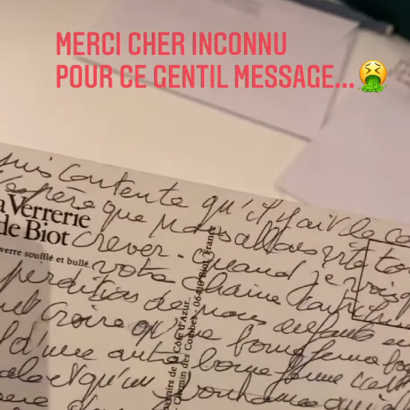 Karine Le Marchand reçoit une lettre immonde, le 3 mars 2021