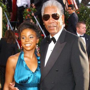 Archives - Morgan Freeman et sa petite fille E'Dena Hines à la cérémonie des 62ème Golden Globes à Los Angeles. 