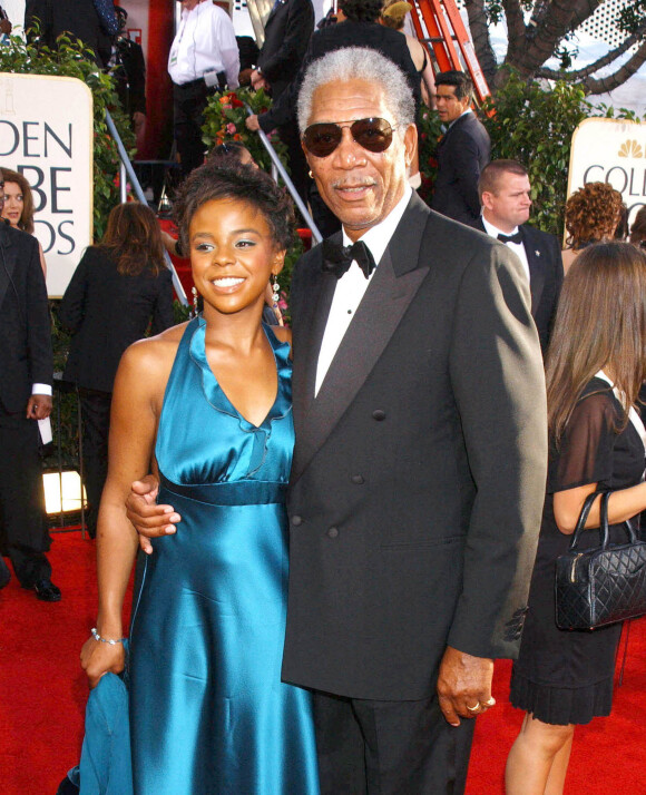 Archives - Morgan Freeman et sa petite fille E'Dena Hines à la cérémonie des 62ème Golden Globes à Los Angeles. 