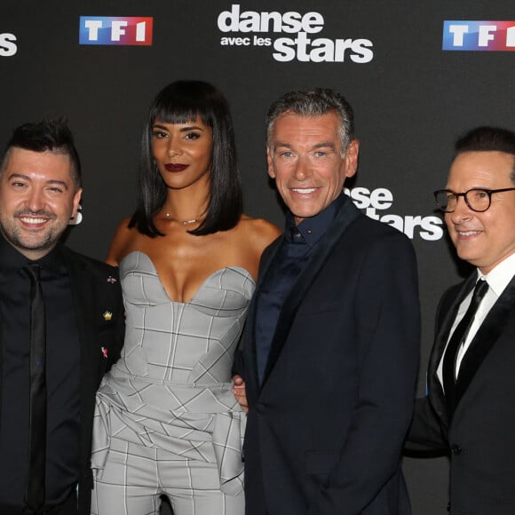 Chris Marques, Shy'm, Patrick Dupond, Jean-Marc Généreux - Photocall de la saison 9 de l'émission "Danse avec les stars" (DALS) au siège de TF1 à Boulogne-Billancourt le 11 septembre 2018. © Denis Guignebourg/Bestimage 