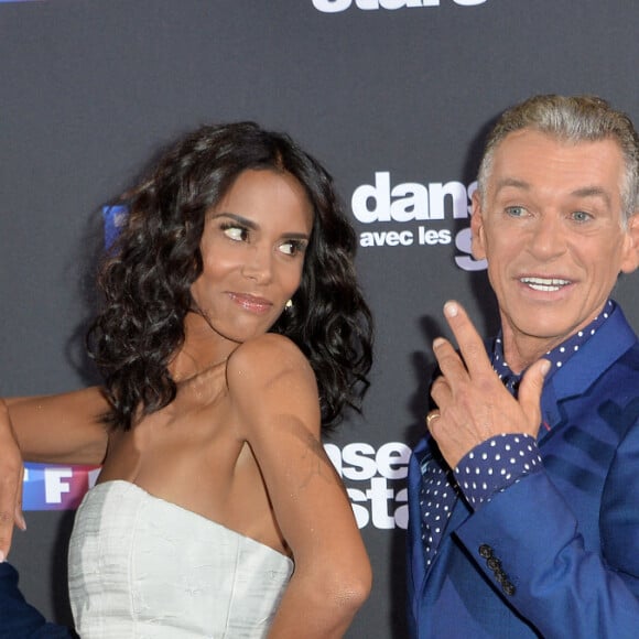 Jean-Marc Généreux, Shy'm, Patrick Dupond et Chris Marques au photocall de la saison 10 de l'émission "Danse avec les stars" (DALS) au siège de TF1 à Boulogne-Billancourt, France, le 4 septembre 2019. © Veeren/Bestimage 