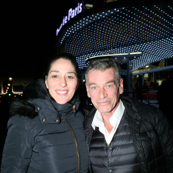 Patrick Dupond et sa compagne Leïla Da Rocha - Les célébrités arrivent pour l'inauguration de la grande roue à Paris, France, le 17 novembre 2017. © JLPPA/Bestimage 