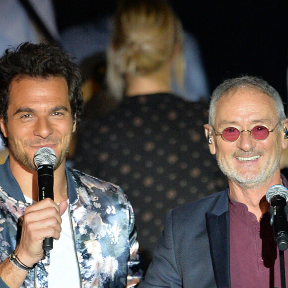 Exclusif - Amir Haddad et Michael Jones - Emission "Goldman, 40 ans de chansons" à la Seine Musicale à Boulogne-Billancourt. Le 6 juin 2017. © Cyril Moreau-Veeren Ramsamy / Bestimage