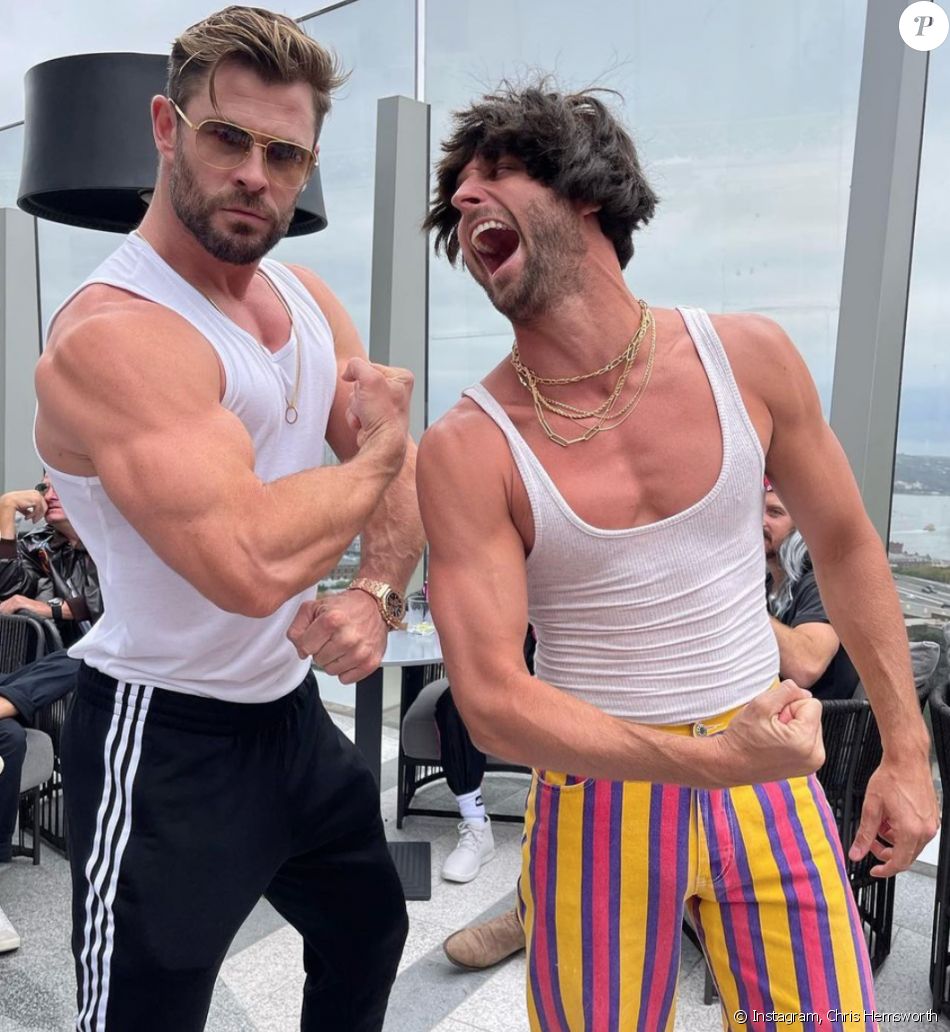 Chris Hemsworth assiste à la fête d'anniversaire d'Aaron Grist.