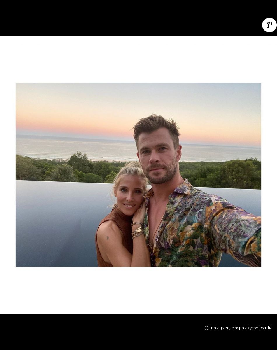 Elsa Pataky et son mari Chris Hemsworth sur Instagram.
