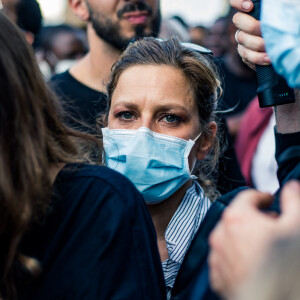 Marina Fois - People à la manifestation de soutien à Adama Traoré devant le tribunal de Paris, le 2 juin 2020. © Cyril Moreau / Bestimage