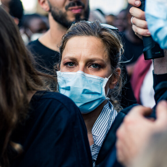 Marina Fois - People à la manifestation de soutien à Adama Traoré devant le tribunal de Paris, le 2 juin 2020. © Cyril Moreau / Bestimage