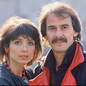 Michel Fugain et son épouse Stéphanie en 1983.