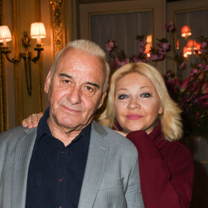 Michel Fugain et Sanda Fugain - Lancement du livre "Sardou Regards" de B.Kossek à l'hôtel Raphael à Paris, France, le 15 avril 2019. © Coadic Guirec/Bestimage