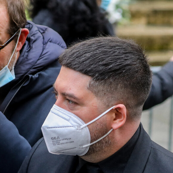 Chris Marques - Arrivées aux Obsèques du danseur étoile Patrick Dupond en l'église Saint-Roch à Paris, France, le 11 mars 2021.