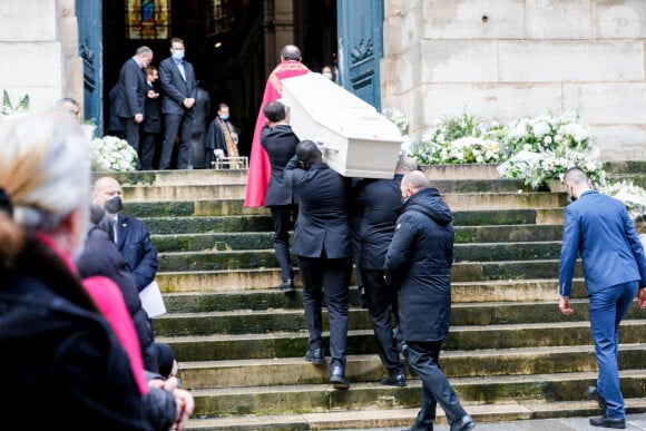 Obsèques du danseur étoile Patrick Dupond en l'église Saint-Roch à Paris, France, le 11 mars 2021.