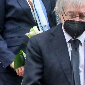 Marie-Claude Pietragalla lors des obsèques du danseur étoile Patrick Dupond en l'église Saint-Roch à Paris, France, le 11 mars 2021.