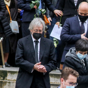 Marie-Claude Pietragalla lors des obsèques du danseur étoile Patrick Dupond en l'église Saint-Roch à Paris, France, le 11 mars 2021.