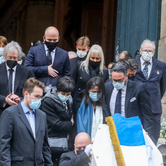 Marie-Claude Pietragalla lors des obsèques du danseur étoile Patrick Dupond en l'église Saint-Roch à Paris, France, le 11 mars 2021.
