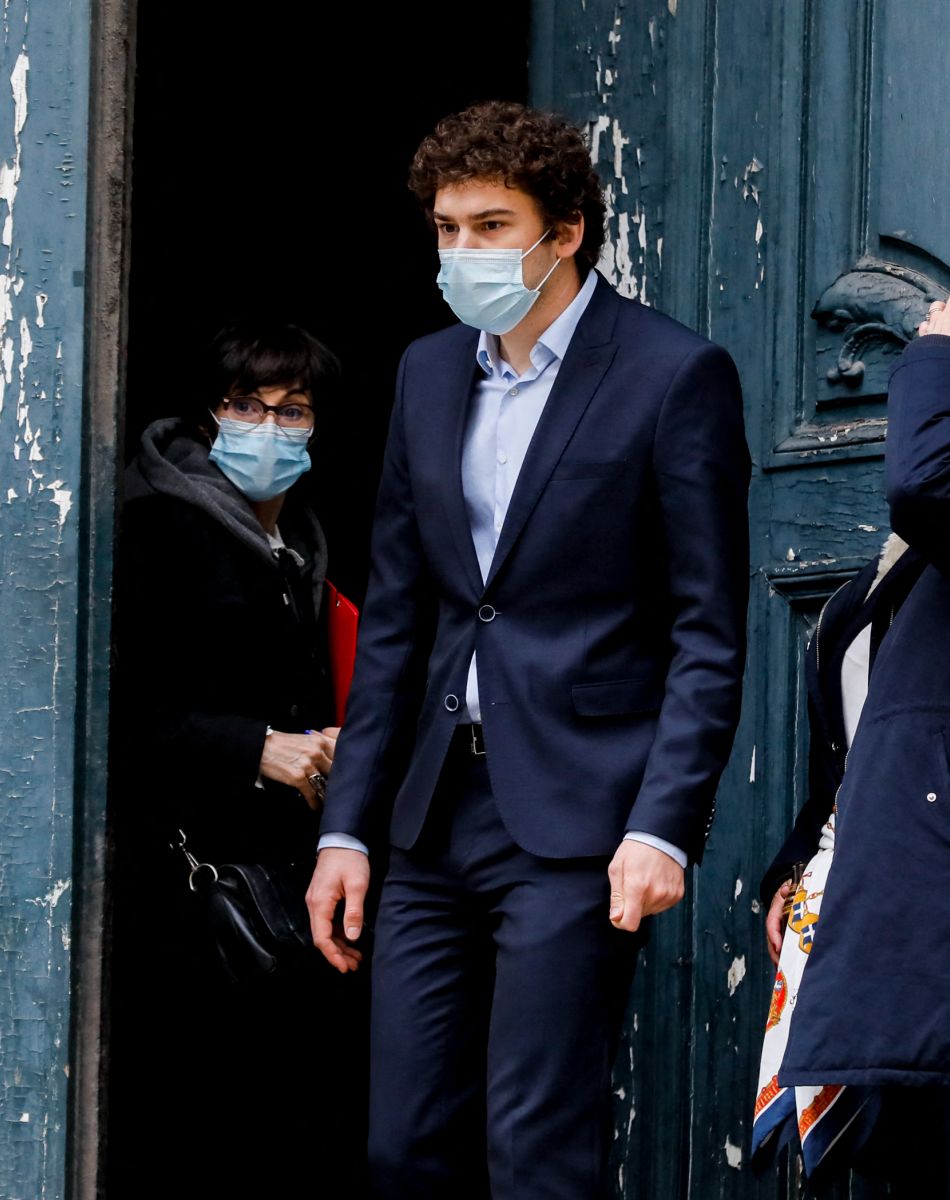 Marie-Claude Pietragalla lors des obsèques du danseur étoile Patrick Dupond en l'église Saint-Roch à Paris, France, le 11 mars 2021.