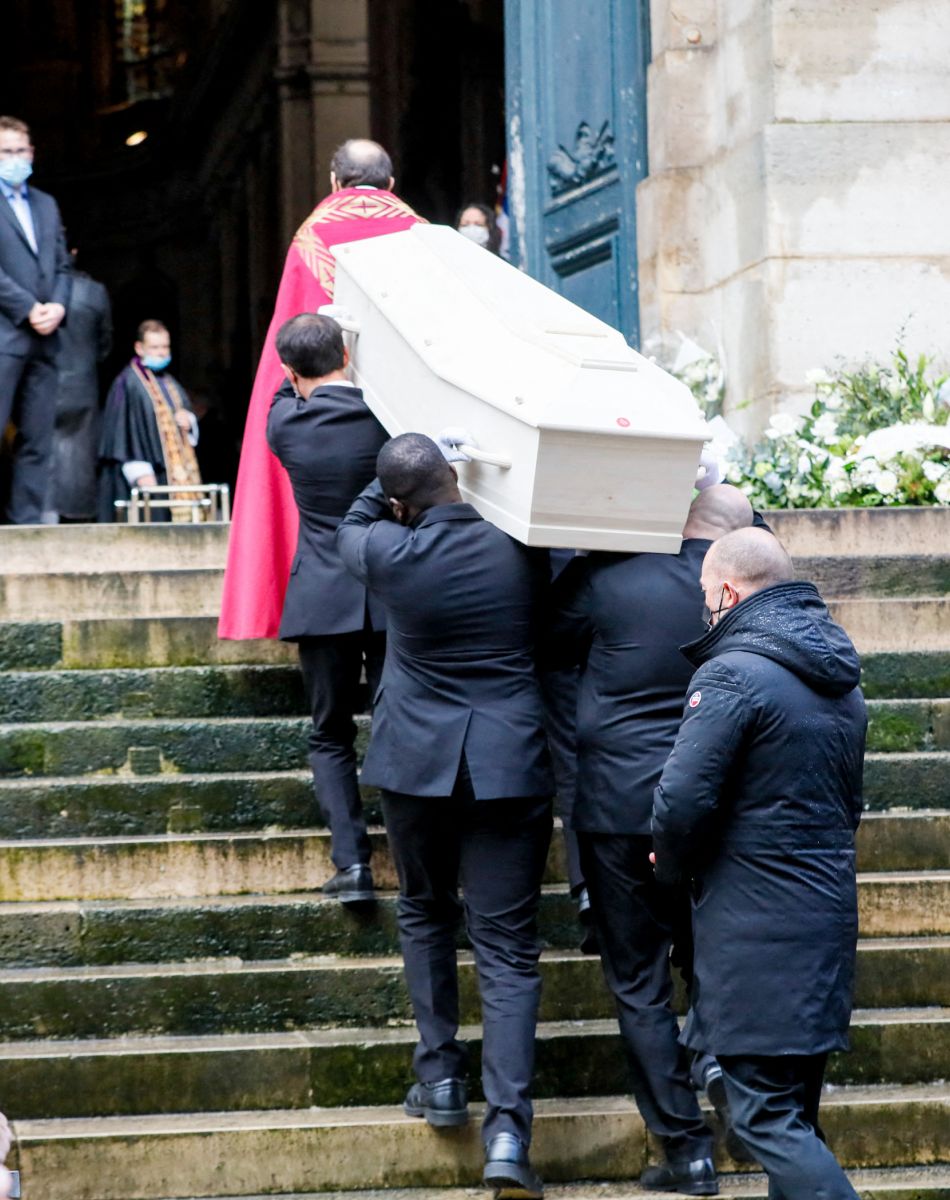 Obsèques du danseur étoile Patrick Dupond en l'église Saint-Roch à Paris, France, le 11 mars 2021.