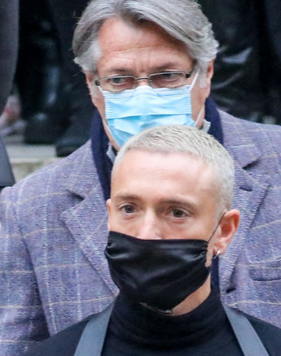 Maxime Dereymez - Sorties des Obsèques du danseur étoile Patrick Dupond en l'église Saint-Roch à Paris, France, le 11 mars 2021.